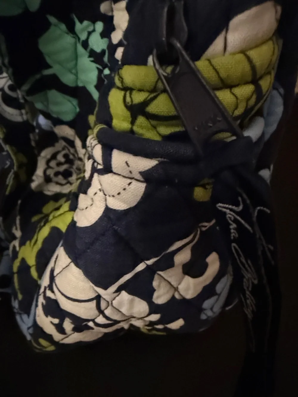 Vera Bradley Disney Mickey’s Midnight Bloom Quilted Mini Backpack